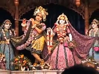 Radha-Madhava darsan in ISKCON Mayapur temple