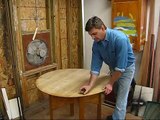 Woodworking how to repair, a kitchen table top, with a Dutchman wood joint,  by Jon Peters