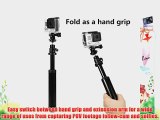 Eggsnow 3 in 1 Aluminum Camera Grip/ Extension Arm/ Tripod with 360 Rotation Ball Head for