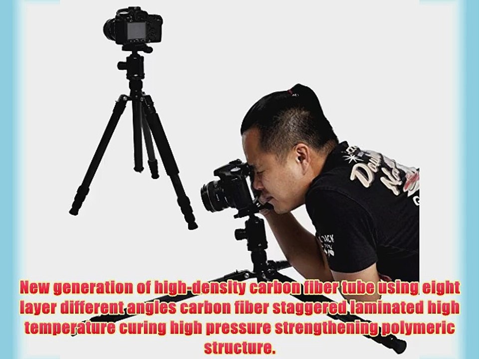 Neewer Lightweight Portable 66-inch Carbon Fiber Camera Tripod Monopod with 360? Ball Head