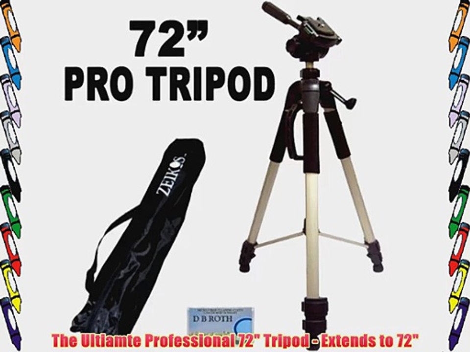 Professional PRO 72-inch Super Strong Tripod With Deluxe Soft Carrying Case For The Nikon D40