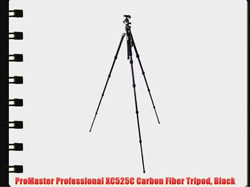 ProMaster Professional XC525C Carbon Fiber Tripod Black