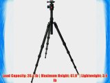 Oben CT-3581 Pro Carbon Fiber Compact Travel Tripod With BE-126T Ball Head