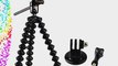 GorillaPod Video Flexible Tripod with Attached Fluid Head and a GoPro Mount Adapter For The