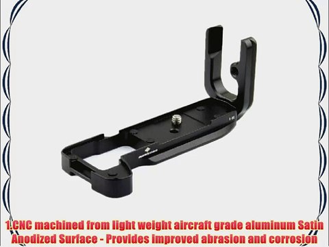 L plate bracket with grip for Olympus OM-D E-M1/EM1 camera body Arca Sunwayfoto compatible