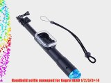Neewer Telescope Handheld Self-portrait Selfie Stick Monopod with Phone Clamp for Cellphone