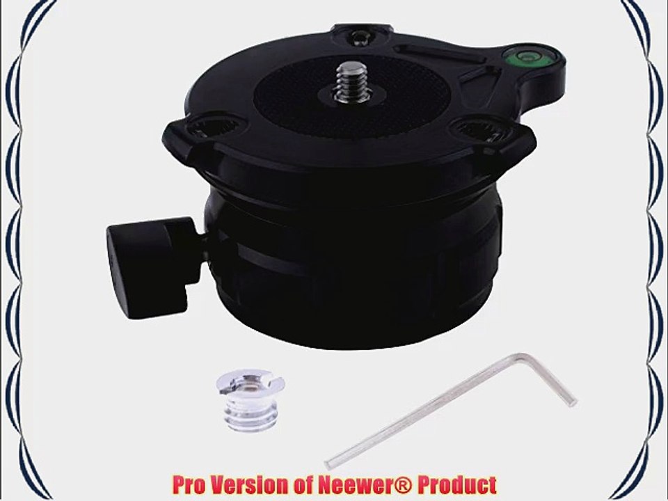 Neewer Pro(Pro Version of Neewer Product) Tripod Leveling Base with Offset Bubble Level for