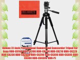 Deluxe 72-inch Professional Camera And Camcorder Tripod For Sony HDR-CX160 HDR-CX190 HDR-CX200