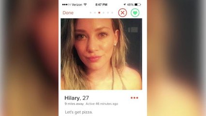 Hilary Duff goes on a tinder date