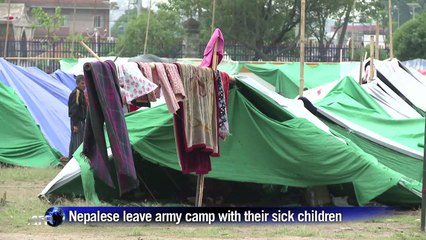 Nepalese leaving camps worried about disease outbreak