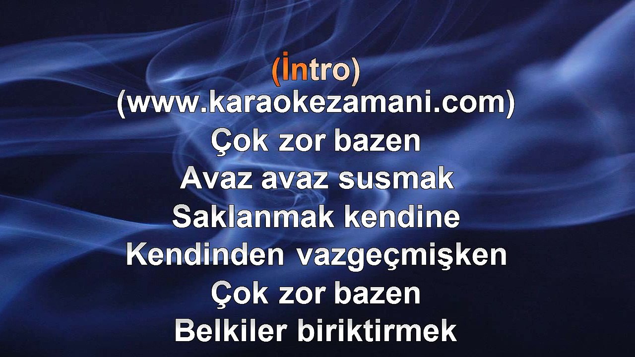 Emre Aydın - Alıştım Susmaya - 2010 - TÜRKÇE KARAOKE