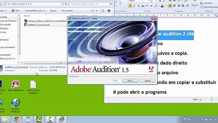 como instalar adobe audition 1.5