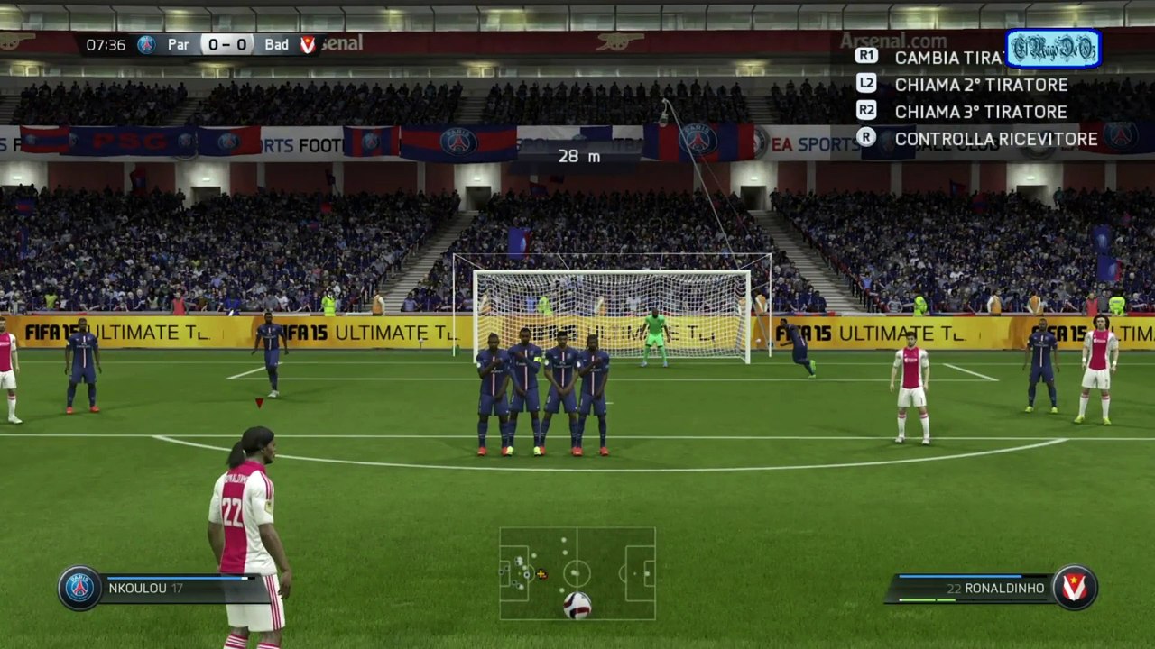 Ronaldinho freekick goal