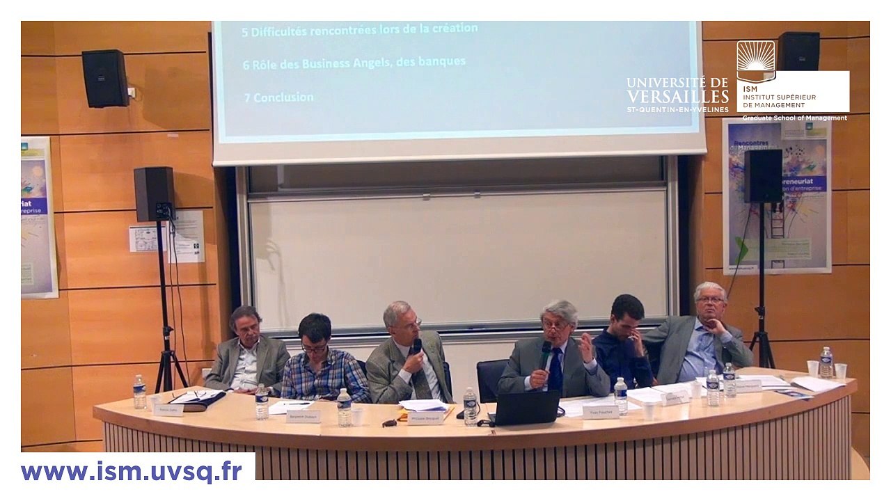 Rencontres - Entrepreneuriat et création d’entreprise 1/2 - Introduction + Partie 1