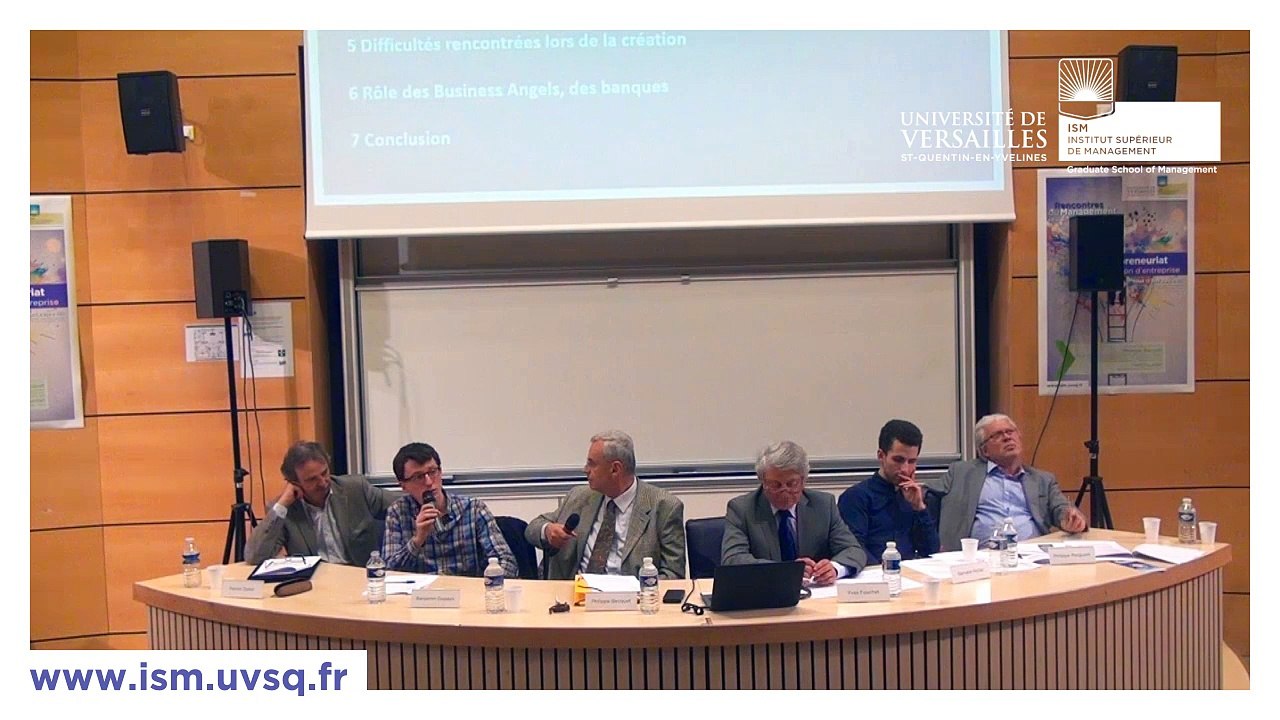 Rencontres - Entrepreneuriat et création d’entreprise 2/2 - Partie 2 + Conclusion