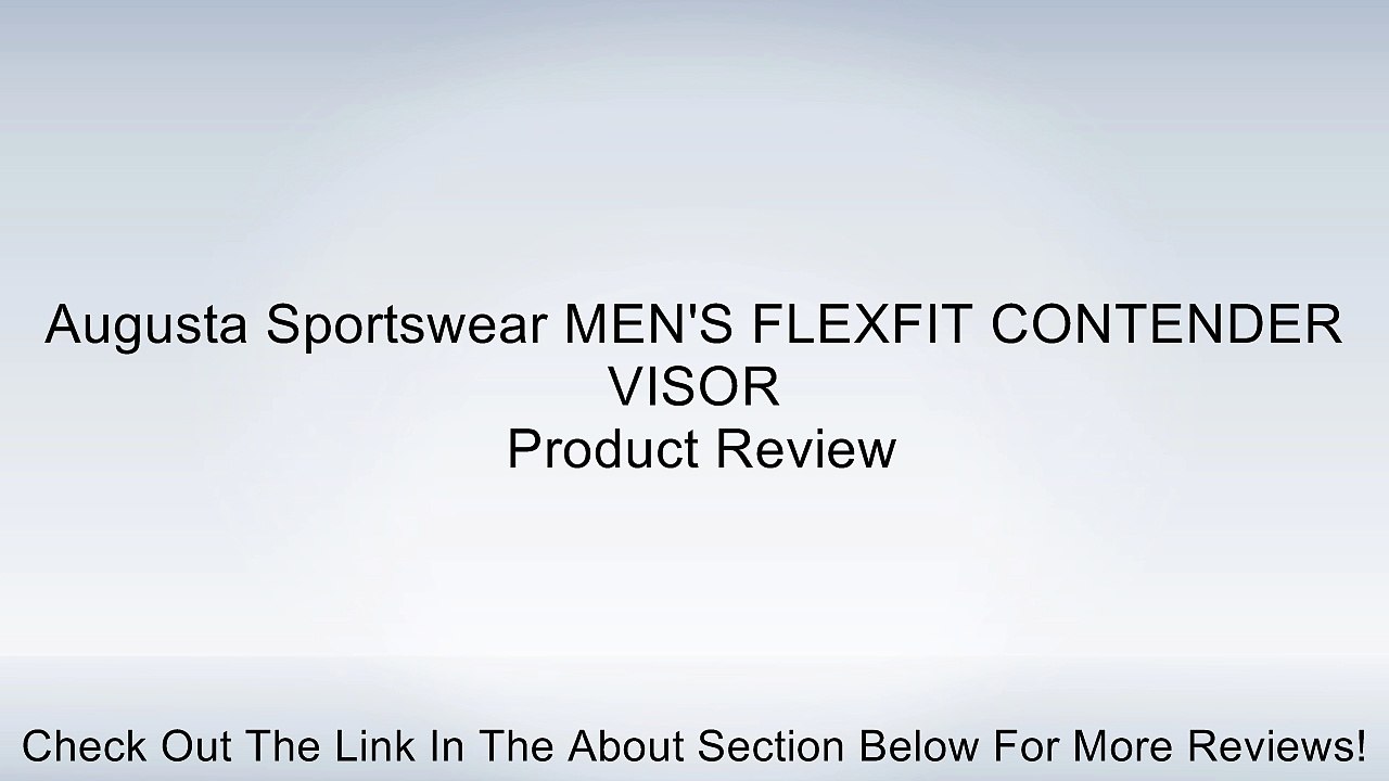 Augusta Sportswear MEN'S FLEXFIT CONTENDER VISOR Review