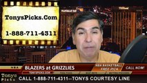 Memphis Grizzlies vs. Portland Trailblazers Game 5 Odds Free Pick Prediction NBA Playoff Preview 4-29-2015