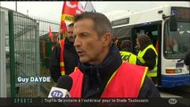 Grève des syndicats des transports en communs à Toulouse