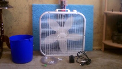 homemade swamp cooler fan
