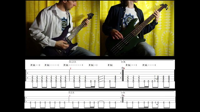 6) Rammstein - Links 2-3-4 (Guitar & Bass lesson + TABs)