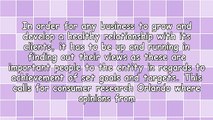 Knowing More About Consumer Research Orlando