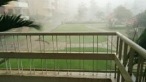 Incredible wind gusts in East Bangalore, India