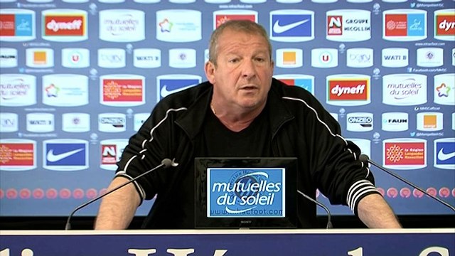 Rolland Courbis avant MHSC vs SRFC (35ème journée L1)