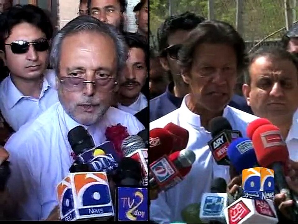 Geo Reports-29 Apr 2015-Imran Khan media talk Isb