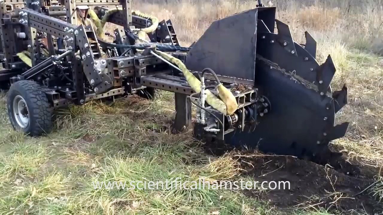 Trencher Prototype 2 - First Field Tests - 75 hp