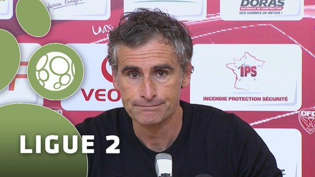 Conférence de presse Dijon FCO - AC Arles Avignon (1-0) : Olivier DALL'OGLIO (DFCO) - Victor ZVUNKA (ACA) - 2014/2015