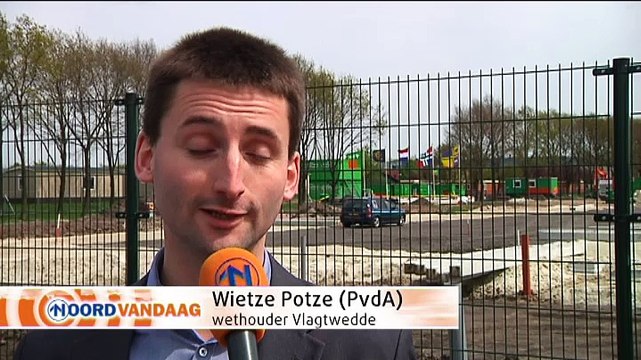 Na 5 jaar toch de eerste paal in de grond van het nieuwe AZC in Ter Apel - RTV Noord