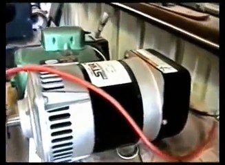3000 Watt Generator Powers Itself, Grinder & Drill Press.