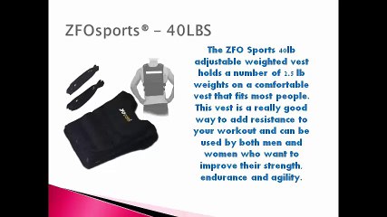 ZFO Sports Weight Vest Instructions