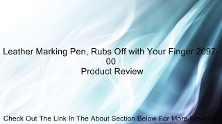 Leather Marking Pen, Rubs Off with Your Finger 2097-00 Review