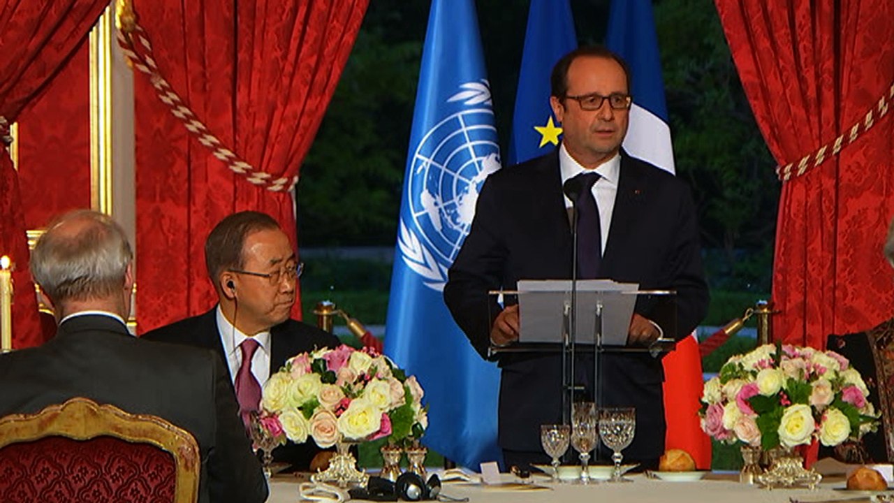 Toast lors du dîner avec les Chefs d’agences des Nations unies et des membres du Conseil des chefs de secrétariat pour la coordination