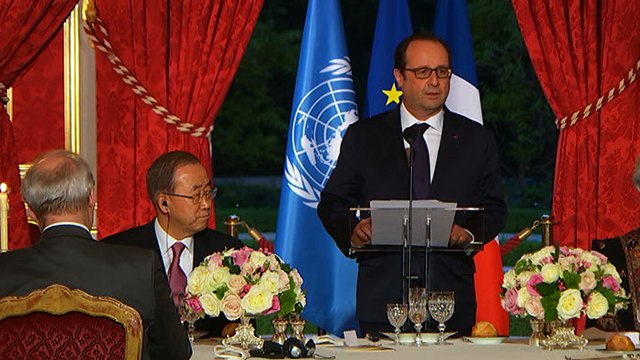 Toast lors du dîner avec les Chefs d’agences des Nations unies et des membres du Conseil des chefs de secrétariat pour la coordination