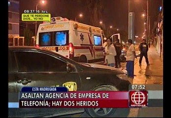 San Miguel: dos heridos deja asalto a tienda de telefonía