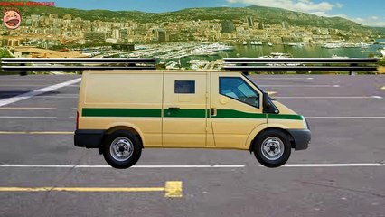 Cash-in-transit vehicle – special cars. CARTOON for Kids