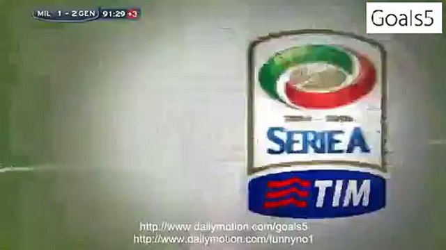 Iago Falque Goal AC Milan 1 - 3 Genoa Serie A 29-4-2015
