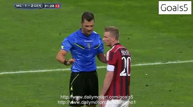 Iago Falque Goal AC Milan 1 - 3 Genoa Serie A 29-4-2015