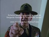 Scherzo telefonico con voce del Sergente Hartman di Full Metal Jacket