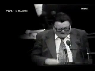 Franz Josef Strauß erklärt die Staatsverschuldung
