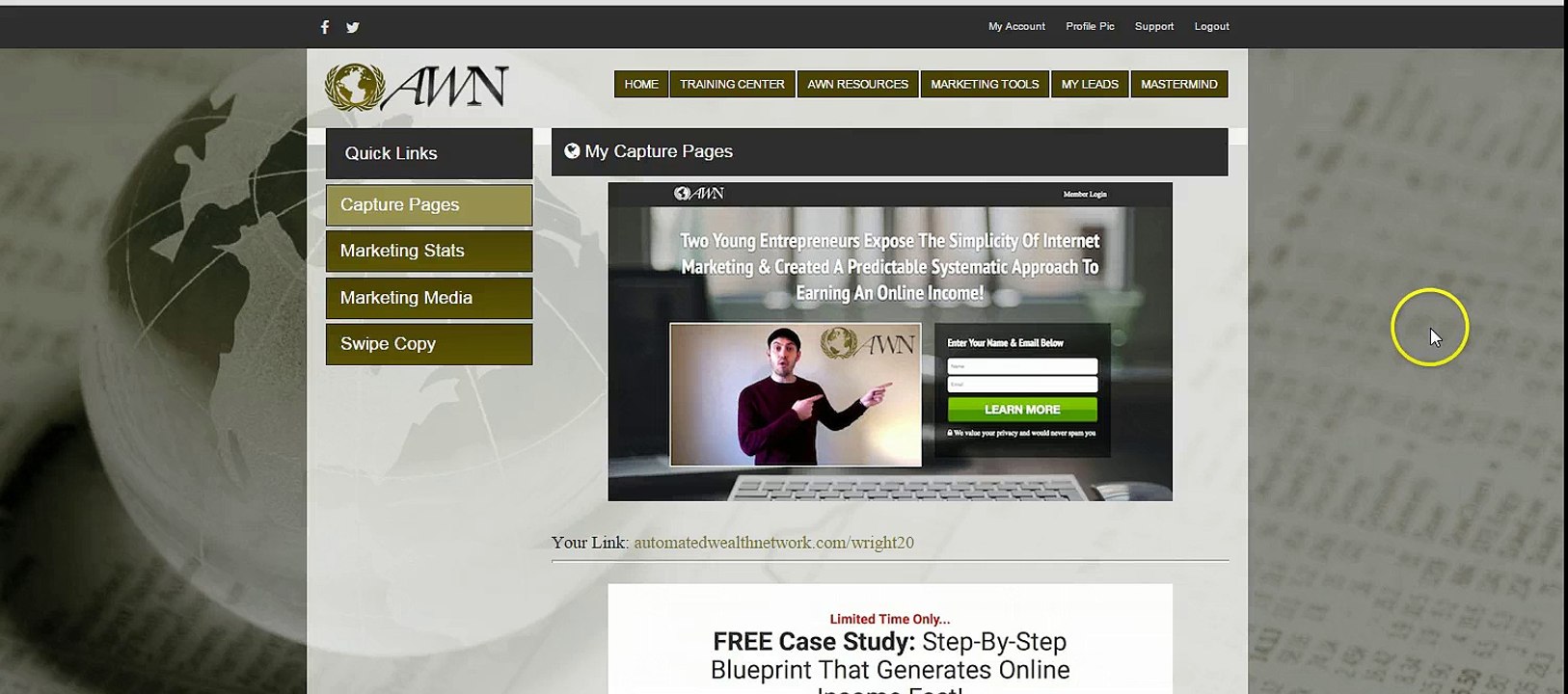 Automated Wealth Network 2015- How to choose a capture page