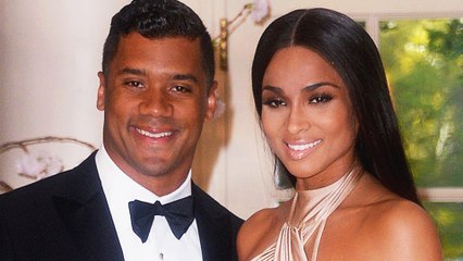 Russell Wilson Attends White House State Dinner with Ciara
