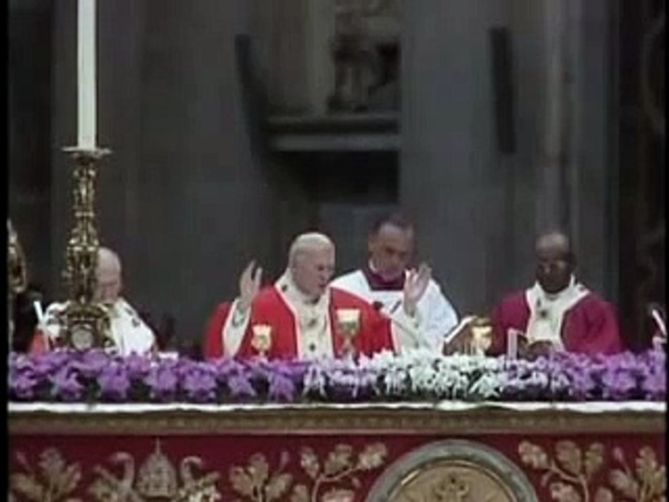 Pope John Paul II chants the Pater Noster - Il Papa Giovanni Paolo II canta il Pater Noster