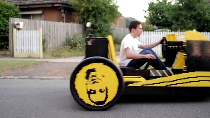 Creative: Romanian Kid Builds A Fully Functional LEGO Car That Runs On Air!