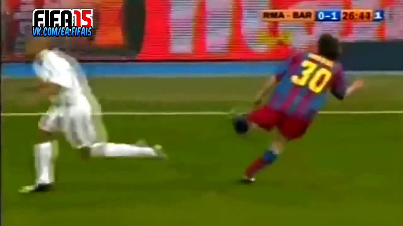 Ronaldo, Zidane & Beckham vs Ronaldinho, Messi & Eto'O 2005 El Clasico @ea fifa15 #Like