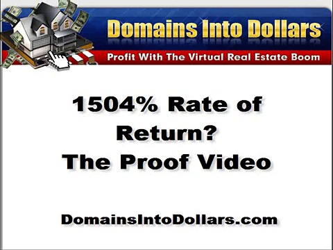 Domain Parking Investment Rate of Return