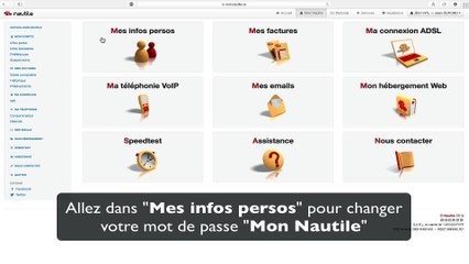 Comment changer le mot de passe Mon Nautile ?