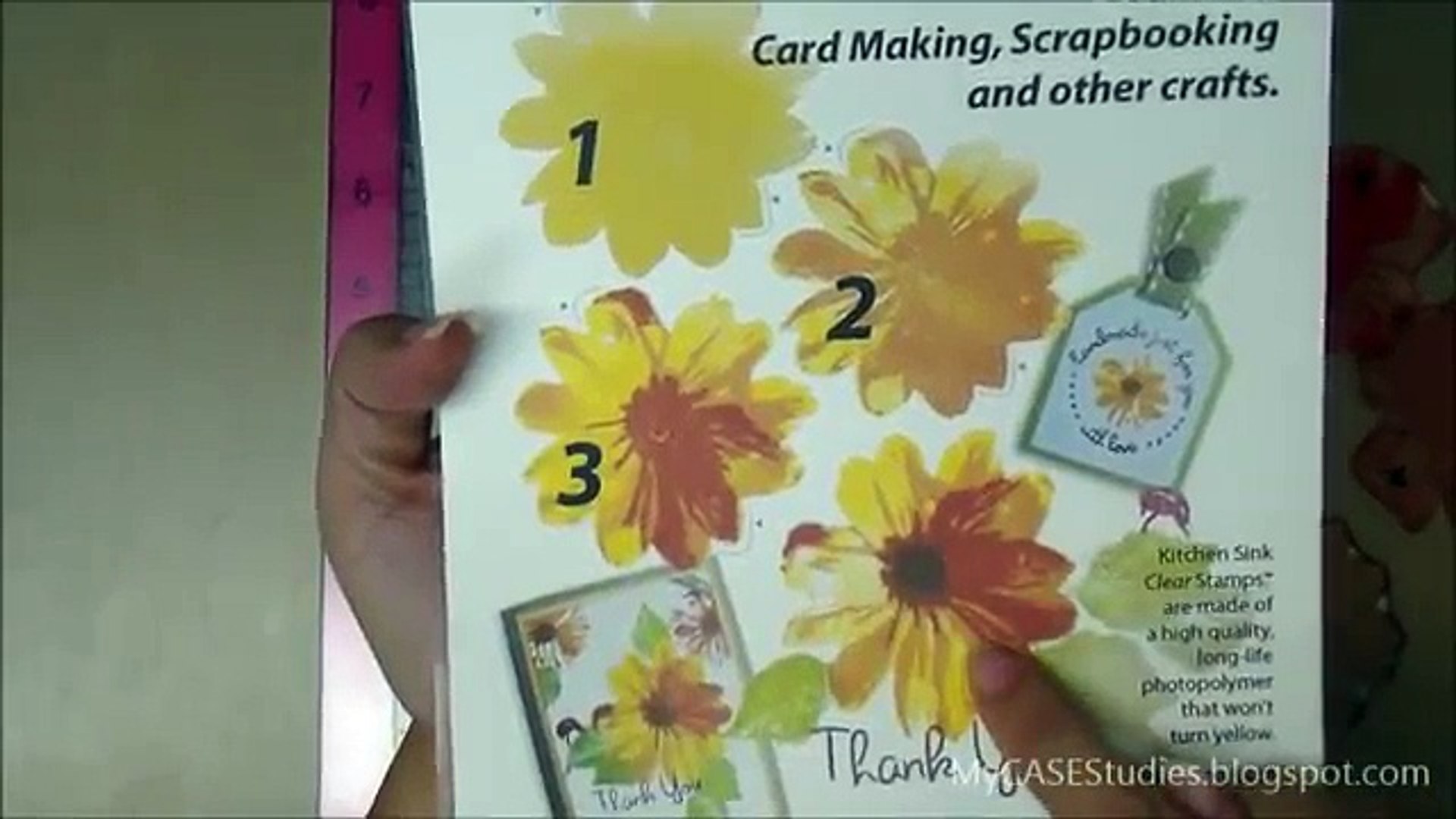 3 Step Daisy Kitchen Sink Stamps And The Misti Video Dailymotion